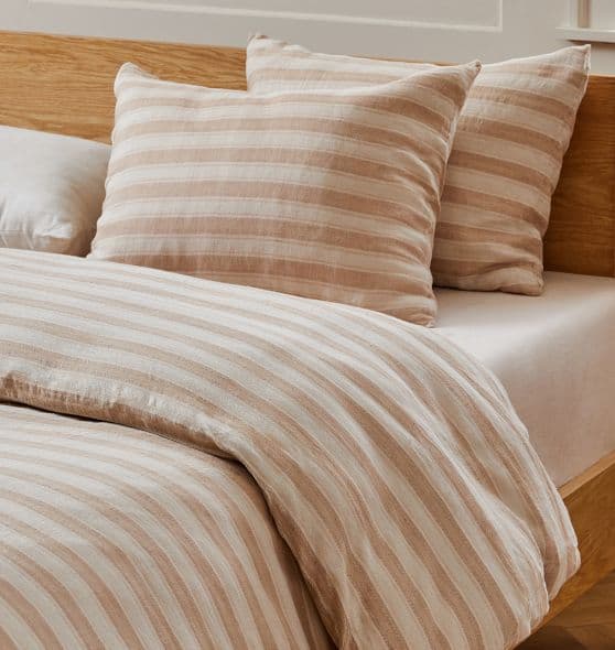 Herringbone Stripe Hemp Duvet