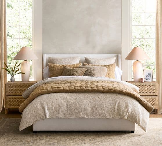 Cotton Jacquard Medallion Duvet Cover