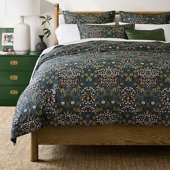 Morris & Co. x Williams Sonoma Home Blackthorn Duvet Cover and Shams
