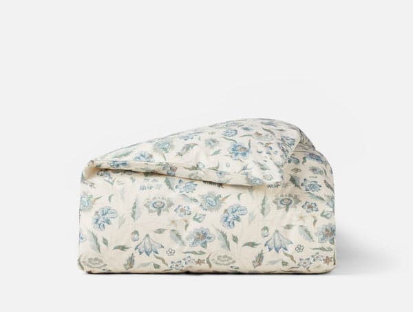 Viola Organic Print Duvet Cover