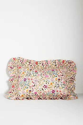 Coco & Wolf Silk Ruffle Cushion Cover