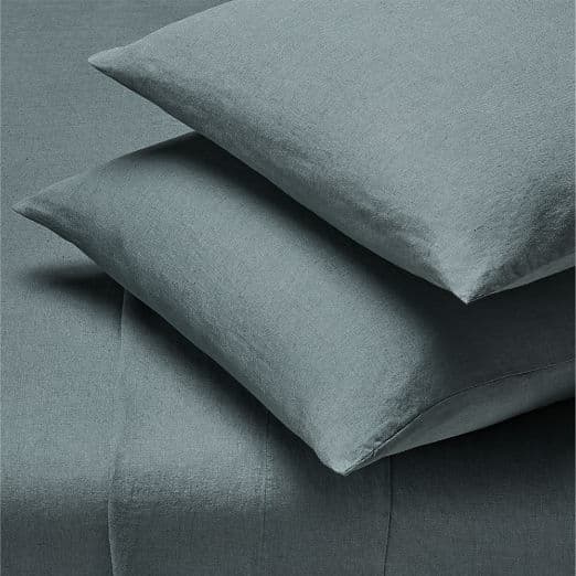 Classic EUROPEAN FLAX™-Certified Linen Faded Teal Sheet Set